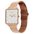 Titan Edge Quad Quartz Analog White Dial With Rose Gold Stainless Steel Strap Watch For Men - image number 2