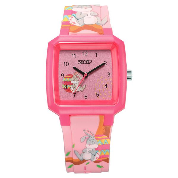 Zoop Analog Watch with Pink Dial & Multicoloured Strap for Girls Kids, from House of Titan - image number 0