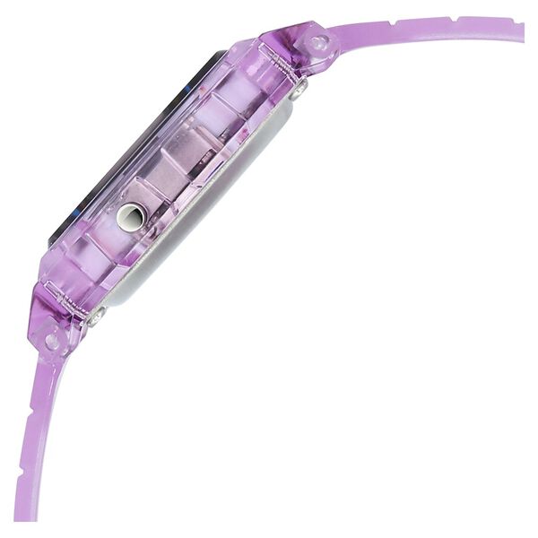 Zoop By Titan Clear Series Digital Dial Purple Plastic Strap Watch For Kids - image number 3