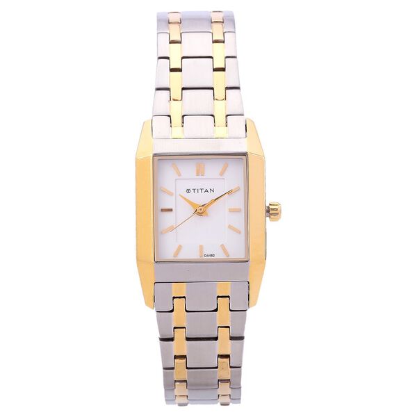 Titan Quartz Analog White Dial Watch for Women - image number 0