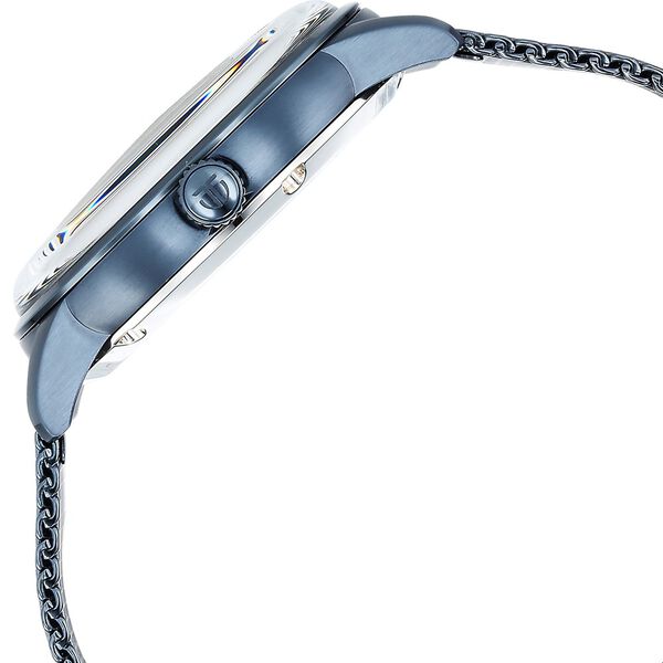 Titan Skeletal Automatic Blue Dial Blue Stainless Steel Strap Watch for Men - image number 5