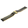 20 mm Black & Golden Ceramic & Metal Strap for Men - image number 2