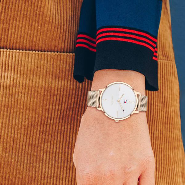 Tommy Hilfiger Quartz Analog Silver Dial Stainless Steel Strap Watch for Women - image number 3