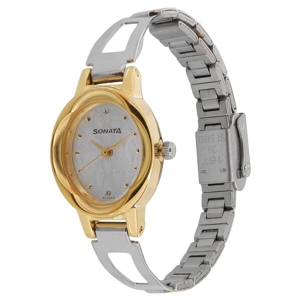 Sonata Pankh Silver Dial Women Watch With Stainless Steel Strap - image number 1