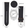 24 mm Brown Genuine Leather Straps for Men - image number 1