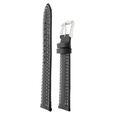22 mm Black Genuine Leather Straps for Men - image number 2