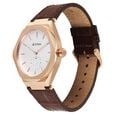 Titan Contour Analog with Small Second and White Dial Brown Leather Strap Watch for Men - image number 4