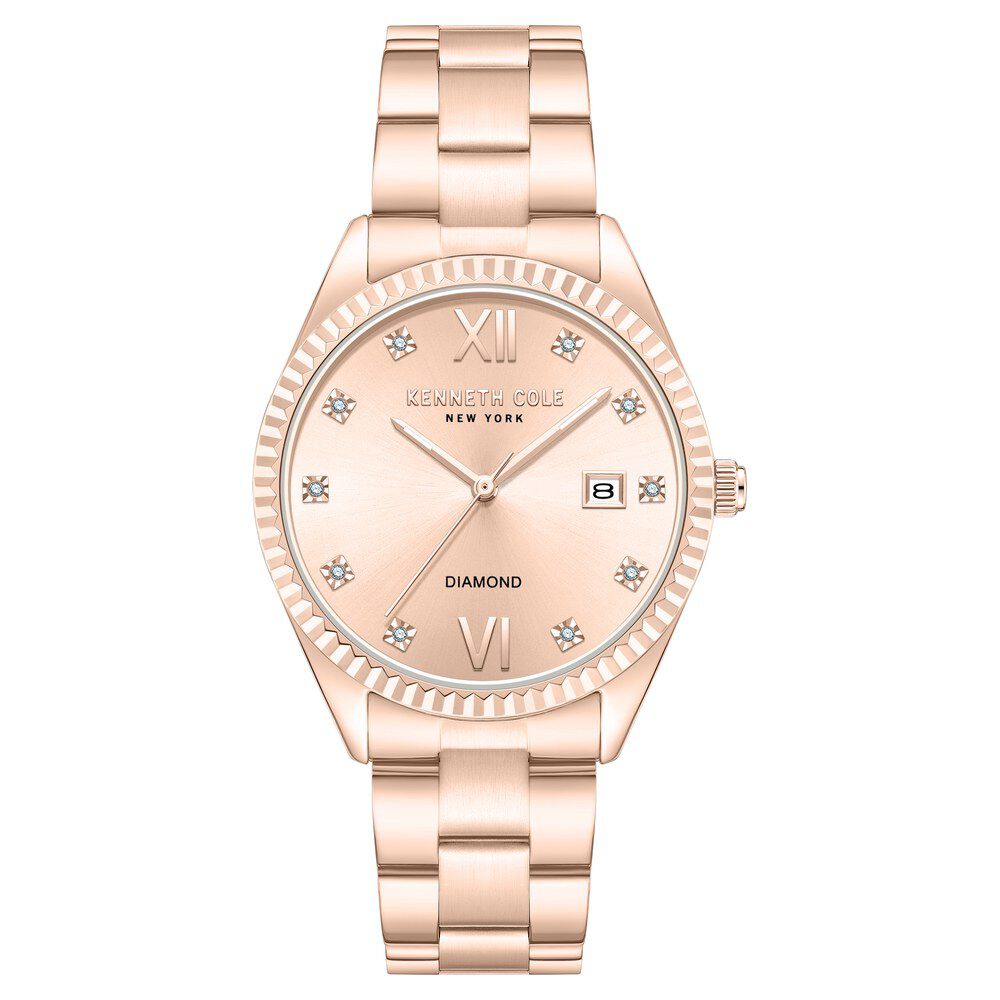 Buy Online Kenneth Cole Quartz Analog with Date Rose Gold