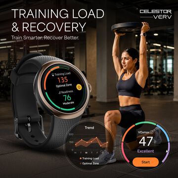 Titan Celestor Verv Women Smartwatch with 1.19" AMOLED Display, Training Load and Readiness, Zone Based Training