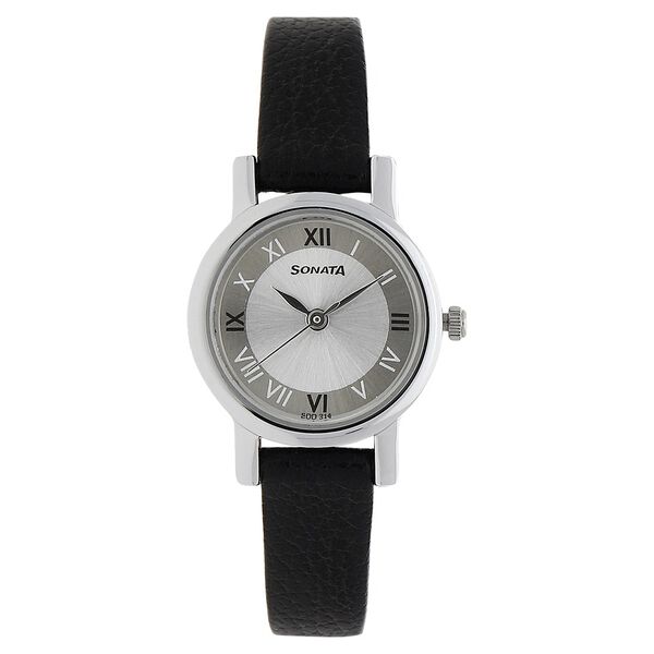 Sonata Quartz Analog Silver Dial Strap Watch for Women - image number 0