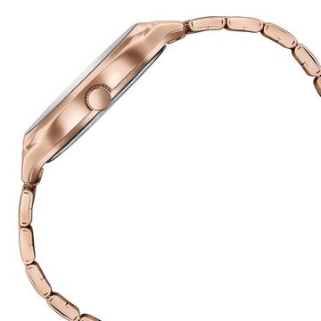 Poze By Sonata Quartz Analog Grey Dial Rose Gold Metal Strap Watch For Men