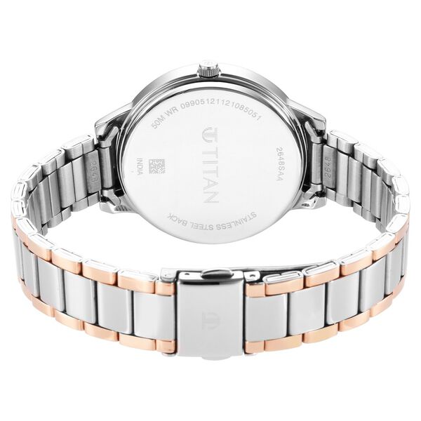 Titan Trendsetters Anthracite Dial Women Watch With Stainless Steel Strap - image number 4