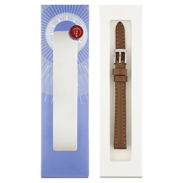 10 mm Brown Genuine Leather Strap for Women - image number 7