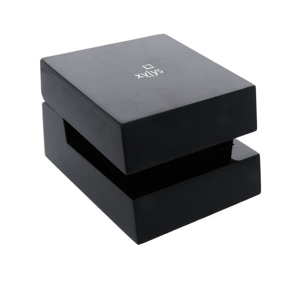 Xylys Swiss Analog Black Stainless Steel Strap Mother of Pearl Dial Watch For Women - image number 5