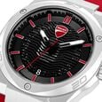 Ducati Quartz Analog Black Dial Red Silicone Strap Watch For Men - image number 3