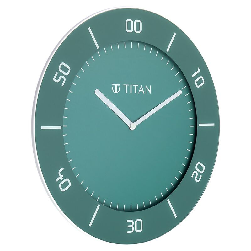 Titan Green Slim Wall Clock - 30 cm x 30 cm (Medium) - image number 2