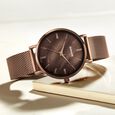 Sonata Quartz Analog Black Dial Black Stainless Steel Strap Watch For Women