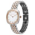 Titan Aura Quartz Analog White Mother Of Pearl Dial Rose Gold and Silver Stainless Steel Strap Watch for Women - image number 2