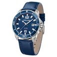 Police Quartz Analog with Date Blue Dial Leather Strap Watch for Men - image number 1