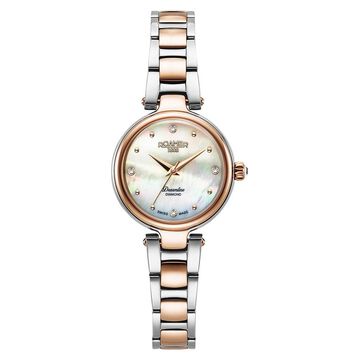 Roamer Dreamline Diamond Quartz Analog Mother of Pearl Dial Two Toned Stainless Steel Strap Watch For Women