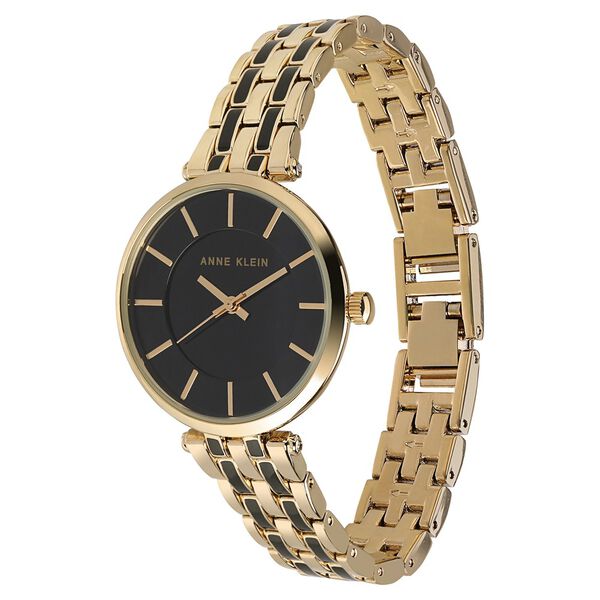 Anne Klein Quartz Analog Black Dial Metal Strap Watch for Women - image number 2