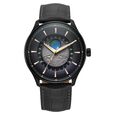 Titan Stellar Analog with Earth Disc and Gray Dial Gray Leather Strap Watch for Men - image number 1