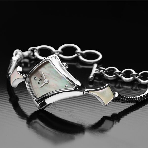 Titan Raga Silver Mother Of Pearl Dial Analog Sterling Silver Strap watch for Women - image number 0