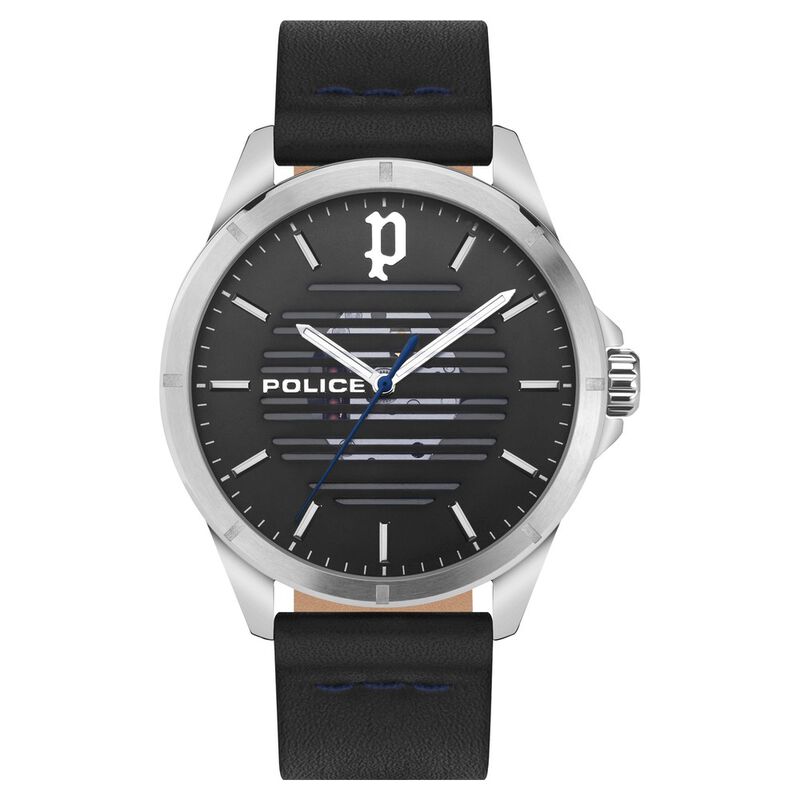 Police Grey Dial Black Strap Analog Watch for Men