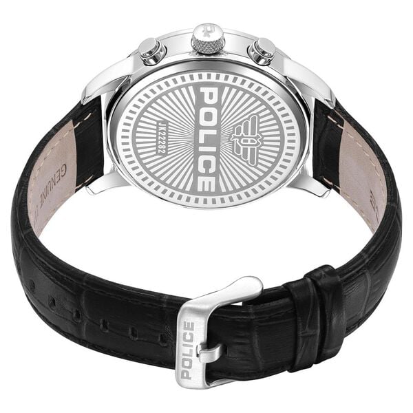 Police Quartz Multifunction Blue Dial Leather Strap Watch for Men - image number 4