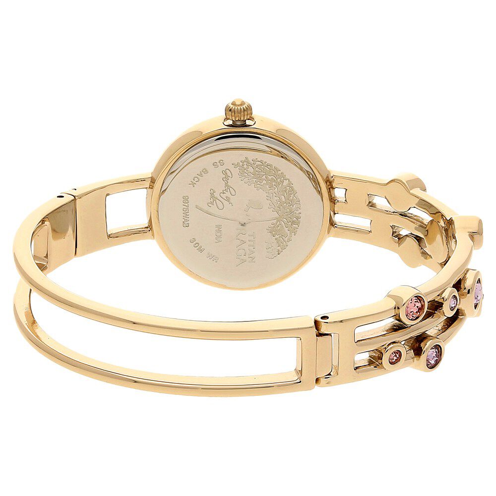 Buy Online Titan Raga Garden Of Eden Mother of Pearl Dial Women Watch With Metal Strap nq9975wm02 Titan
