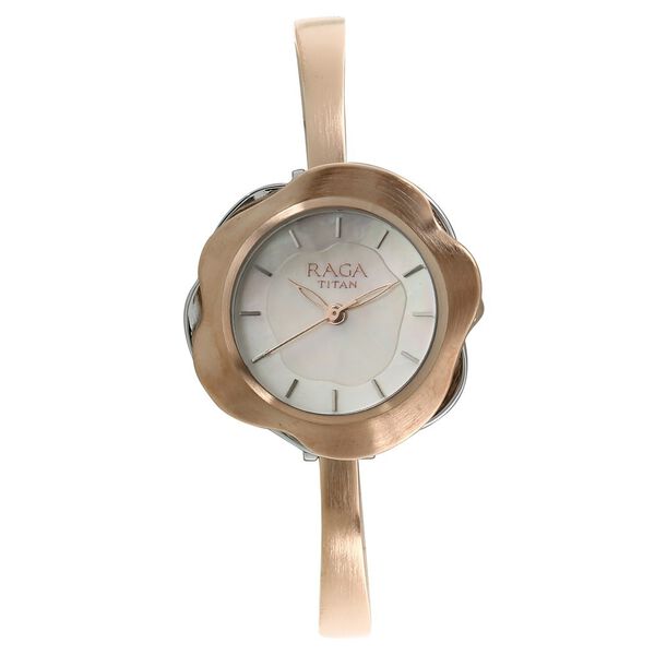 Titan Quartz Analog Mother Of Pearl Dial Watch for Women - image number 0