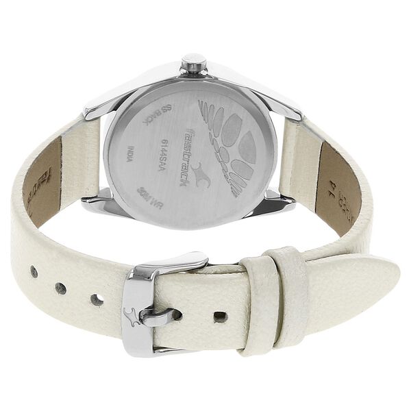Fastrack Quartz Analog Silver Dial Leather Strap Watch for Girls - image number 3