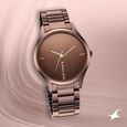 Fastrack Style Up Quartz Analog Brown Dial Stainless Steel Strap Watch for Guys - image number 0