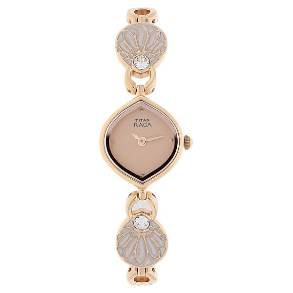 Titan Raga Pink Dial Analog Metal Strap watch for Women - image number 0