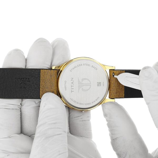 22 mm Tan Genuine Leather Straps for Men - image number 5