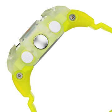 Fastrack StreetStyle Quartz Analog Digital Black Dial Translucent Green Polyether Strap Watch For Guys