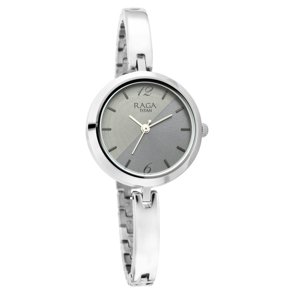 Buy Online Titan Raga Viva Silver Dial Women Watch With Metal