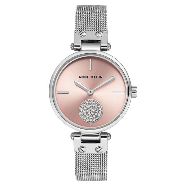 Anne Klein Quartz Analog Pink Dial Metal Strap Watch For Women - image number 0