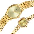 Sonata Quartz Analog Champagne Dial Stainless Steel Strap Watch for Couple - image number 2