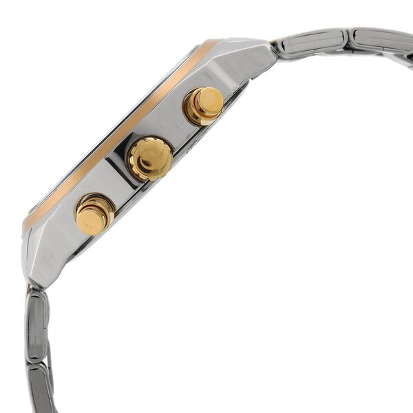 Titan Men's Metropolitan Luxe: Multifunction Silver Dial with Two-Tone Stainless Steel Bracelet Watch - image number 2