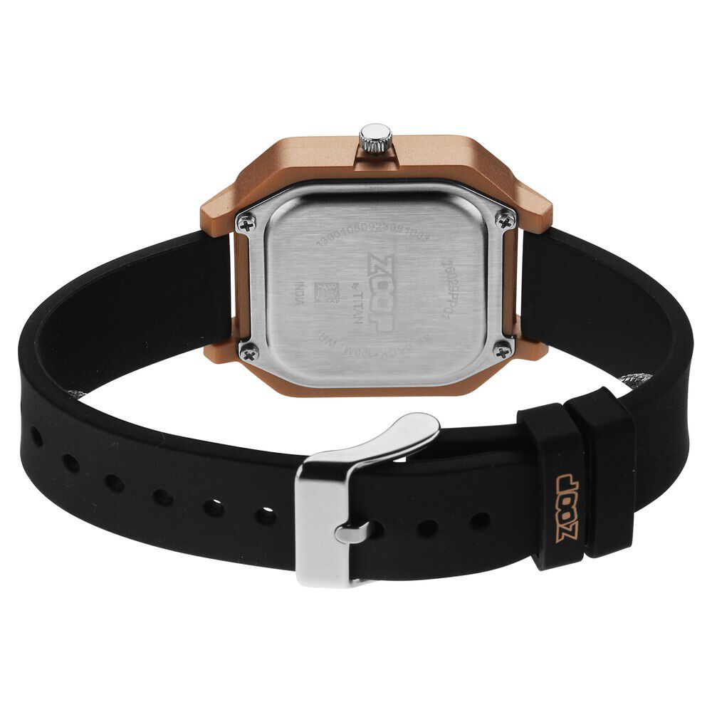 Buy Online Zoop By Titan Fashion Quartz Analog Black Dial Silicone