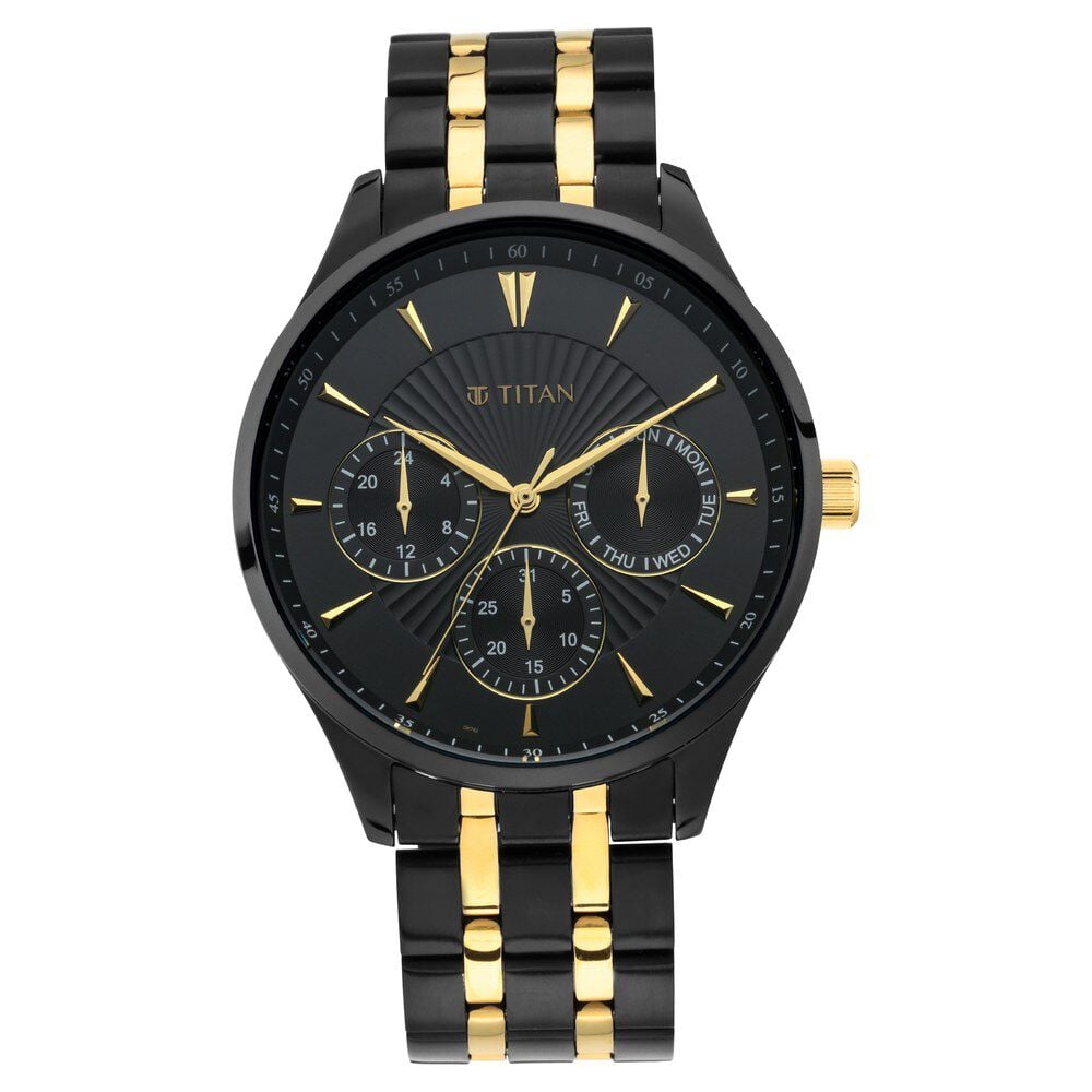 Titan regalia chronograph analog silver dial men's watch discount