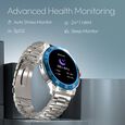 Fastrack Magnus FX3 Luxury Metal Smartwatch Premium Top Ring Design comes with High Definition 3.7 cm UltraVU Display With Silver Strap - image number 4