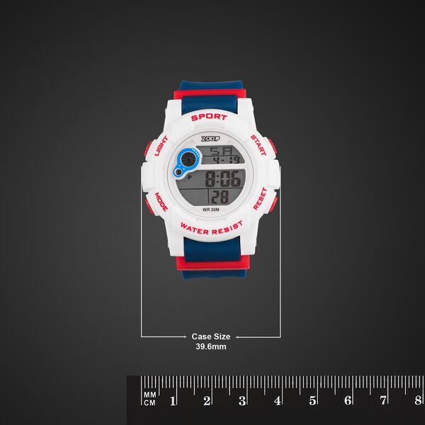 Zoop Digital Watch with White Case, Digital Dial & Blue Strap for Boys Kids, from House of Titan - image number 3