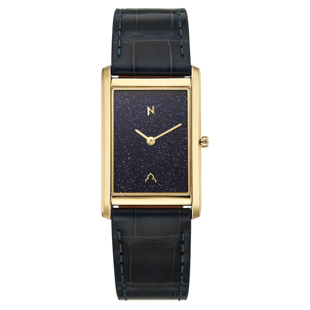 Buy Online Titan Nebula Amer Stone 18 KT Gold Quartz Analog
