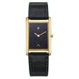 Titan Nebula Amer Stone 18 KT Gold Quartz Analog Aventurine Dial Blue Leather Strap Watch For Men - image number 0