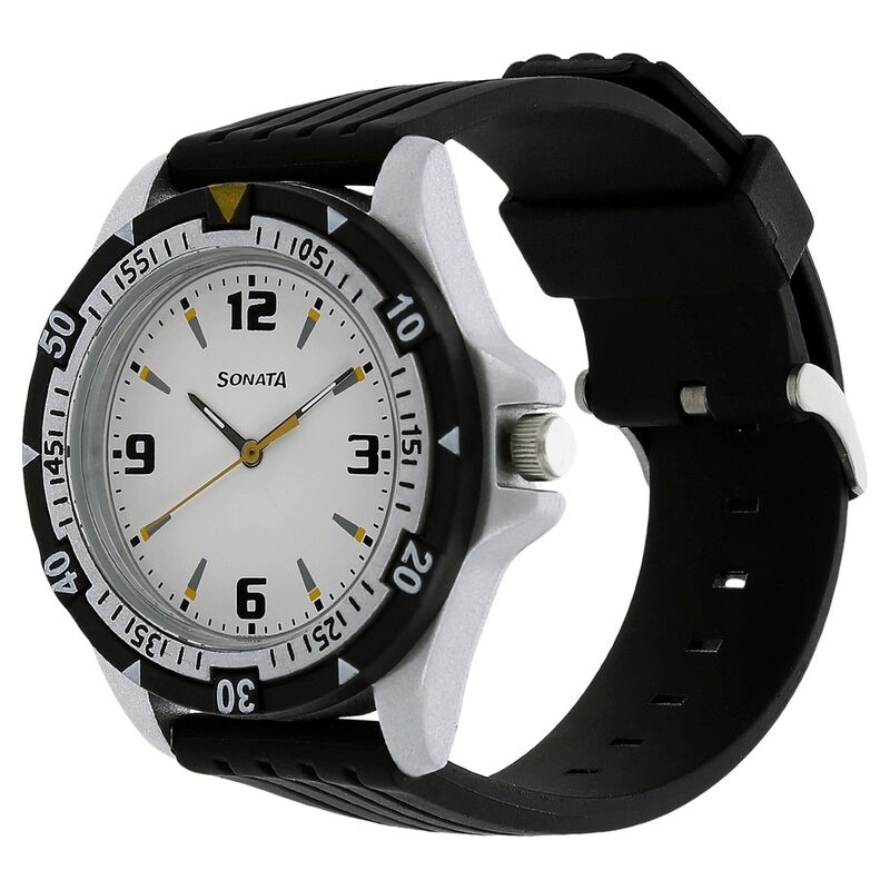SF Quartz Analog White Dial Watch for Men - image number 1