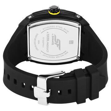 SF Maiden Voyage Sport Watch - Black Dial & Strap - Tonneau Shaped Case with Multifunction movement