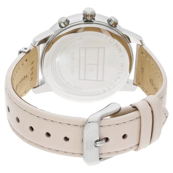 Tommy Hilfiger Quartz Multifunction White Dial Leather Strap Watch for Women - image number 4