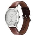 Titan Karishma Quartz Analog Silver Dial Leather Strap Watch for Men - image number 2